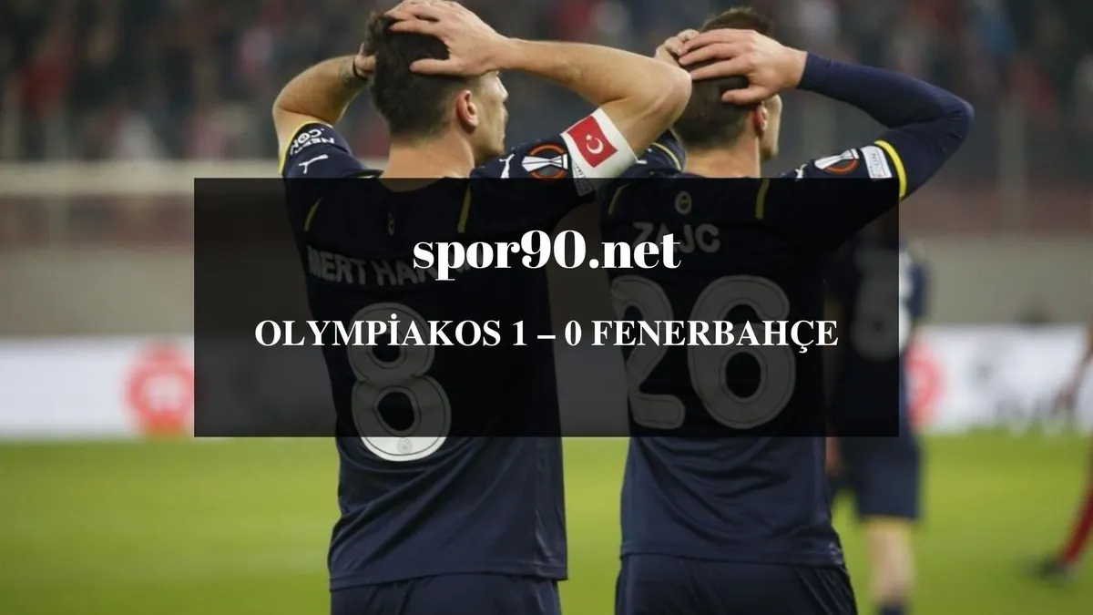 olimpiakos - fenerbahçe — TR news