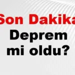 Istanbul deprem oldu: İstanbul deprem oldu