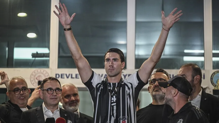Dusan Vlahovic Beşiktaş'ta ilk antrenmanına çıktı!